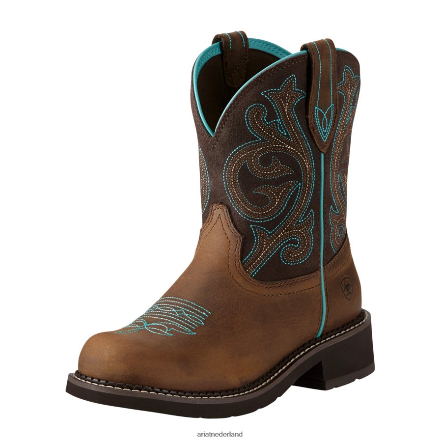 verweerd bruin/fudge fatbaby erfgoed westernlaars Ariat vrouwen schoenen PJ26LN2150