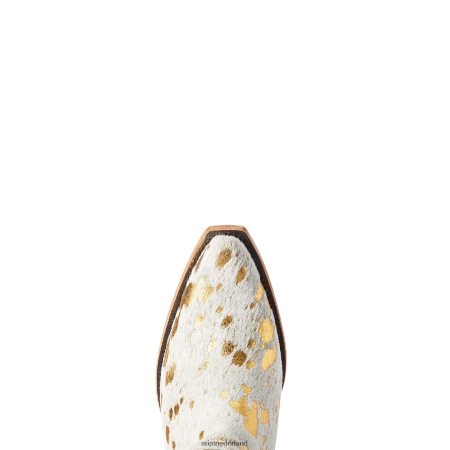 wit metallic haar erop Dixon haircalf westernlaars Ariat vrouwen schoenen PJ26LN2229