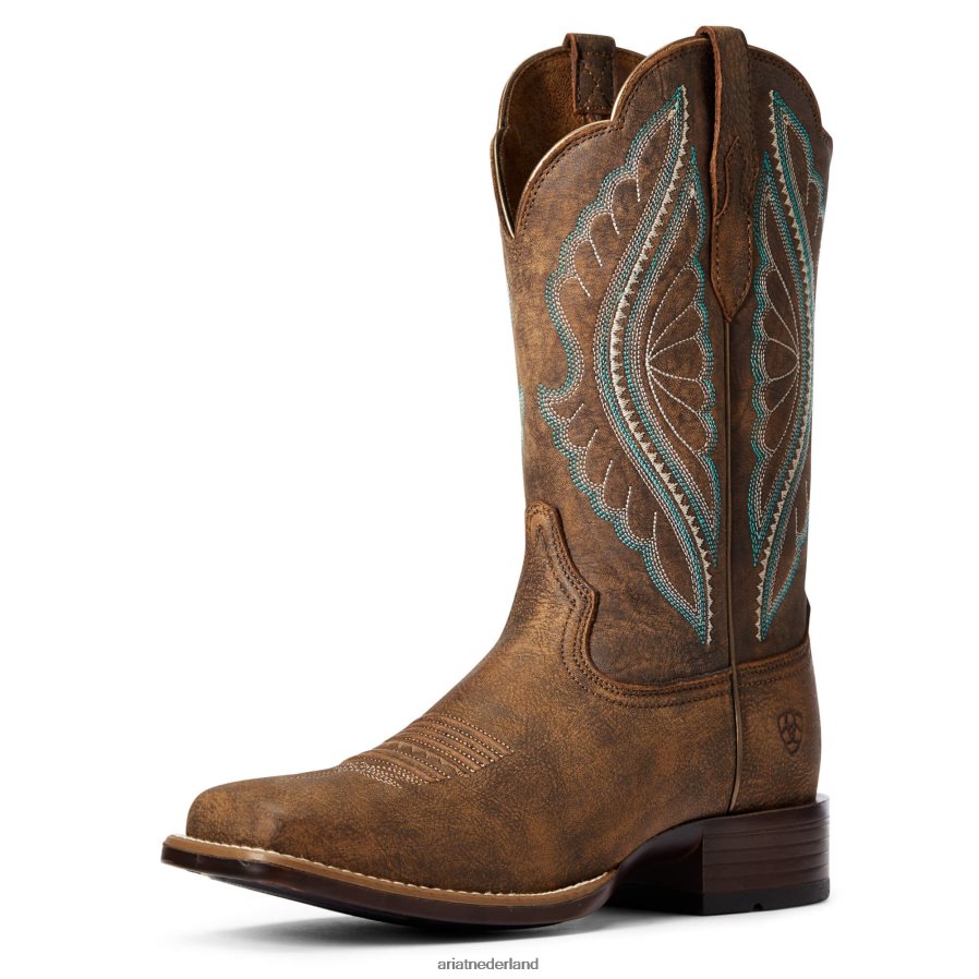 zadelkamer bruin primetime westernlaars Ariat vrouwen schoenen PJ26LN2096