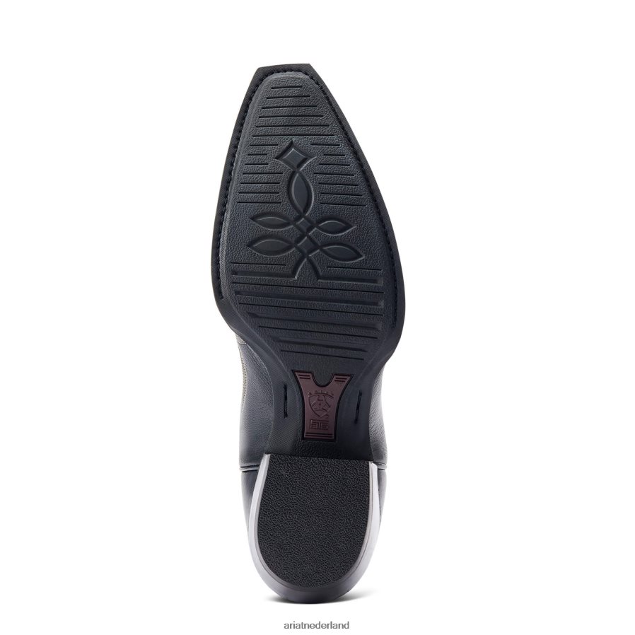 zwarte hertaan jennings stretchfit westernlaars Ariat vrouwen schoenen PJ26LN2091