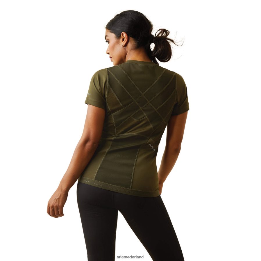 relikwie Ascent Crew-basislaag Ariat vrouwen topjes PJ26LN3199