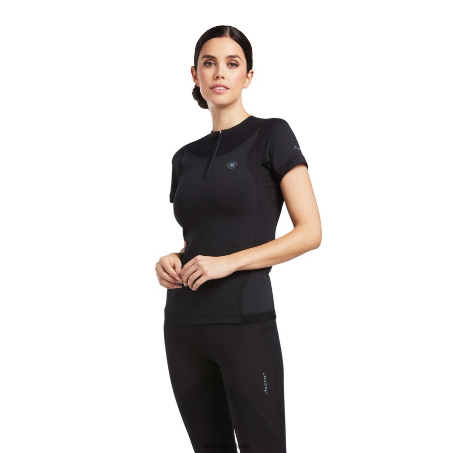 zwart Ascent Crew-basislaag Ariat vrouwen topjes PJ26LN3211