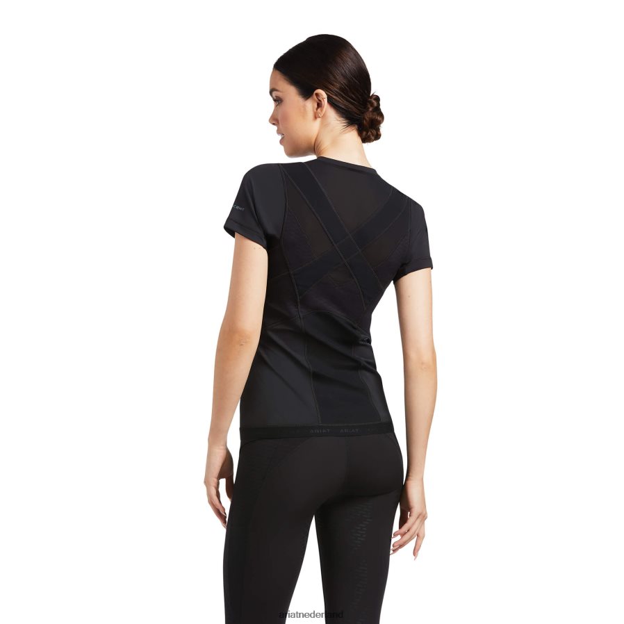 zwart Ascent Crew-basislaag Ariat vrouwen topjes PJ26LN3211