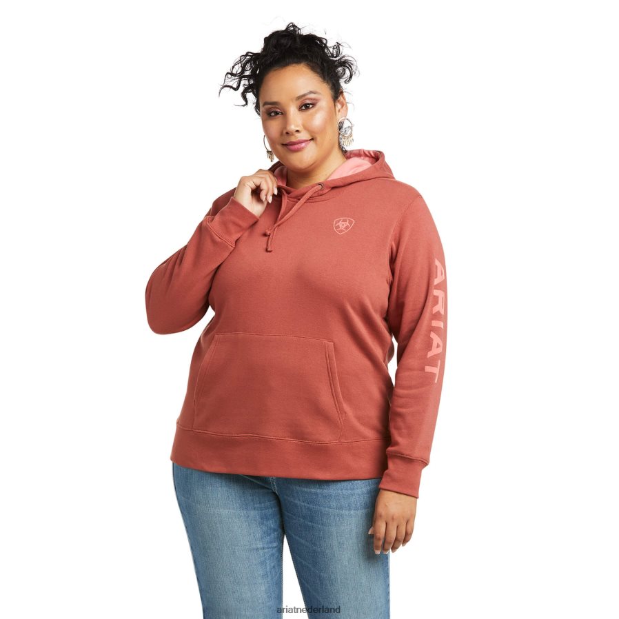 Marsala Hoodie met echt armlogo Ariat vrouwen topjes PJ26LN3442