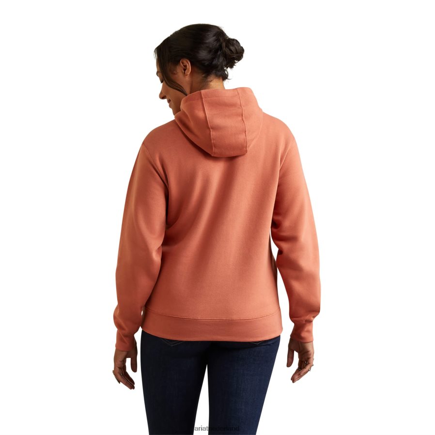 aragon hoodie met echt merklogo Ariat vrouwen topjes PJ26LN3411