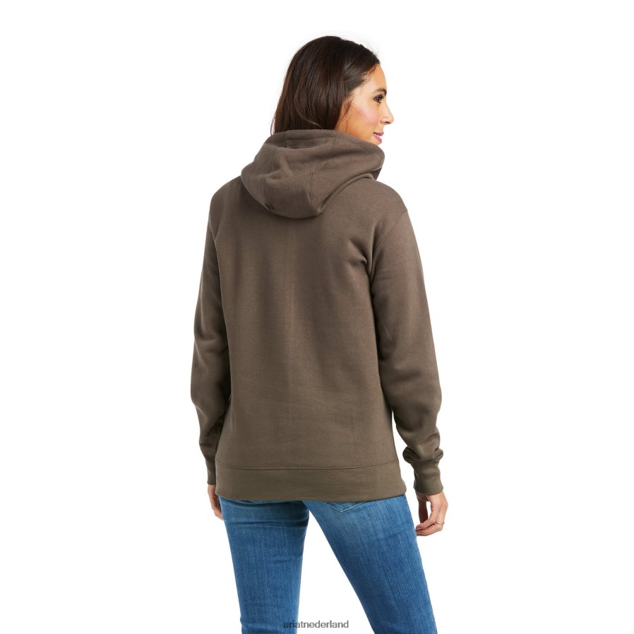 banyan schors Hoodie met echt armlogo Ariat vrouwen topjes PJ26LN3438
