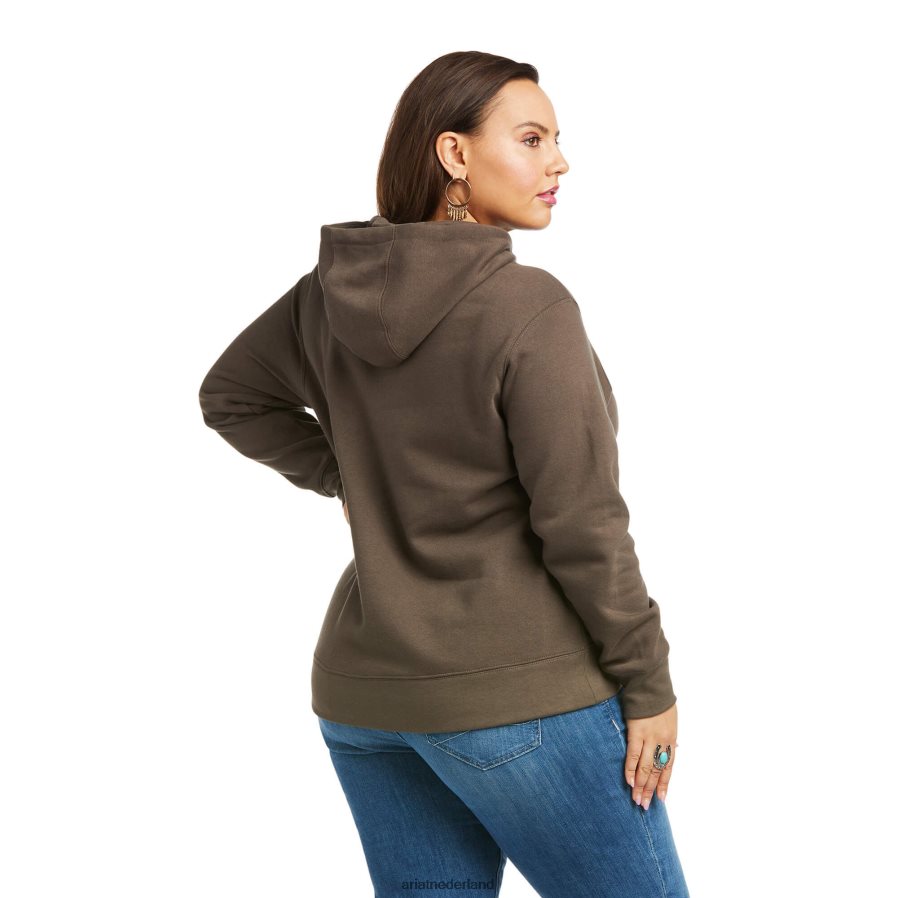 banyan schors Hoodie met echt armlogo Ariat vrouwen topjes PJ26LN3438