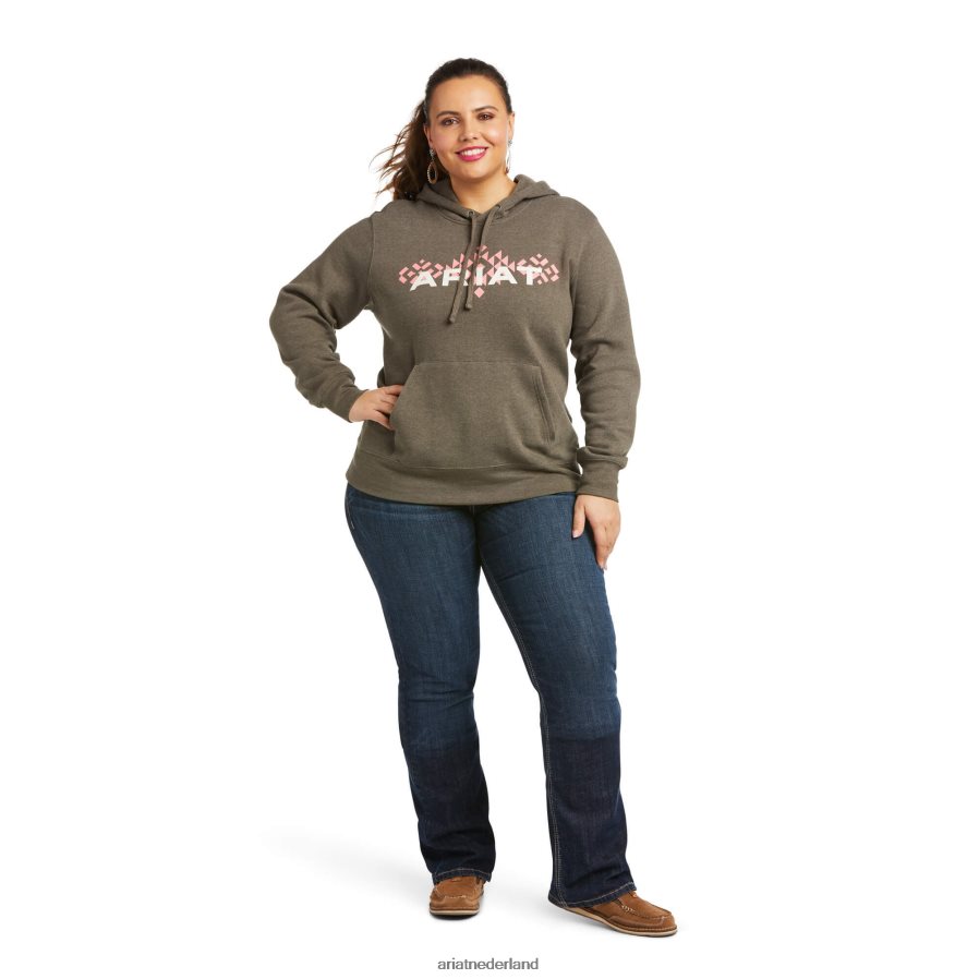 banyan schors Hoodie met echt armlogo Ariat vrouwen topjes PJ26LN3440