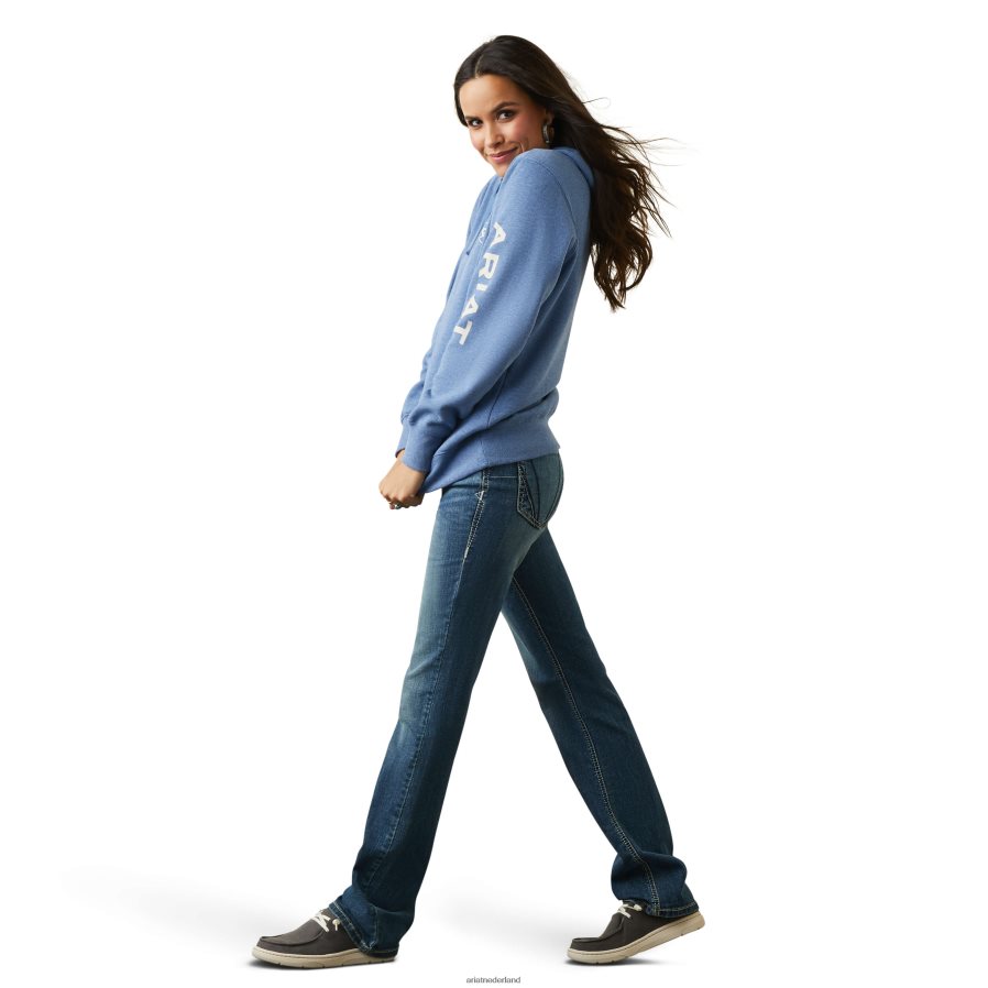 blauwe heide logo-hoodie Ariat vrouwen topjes PJ26LN3459