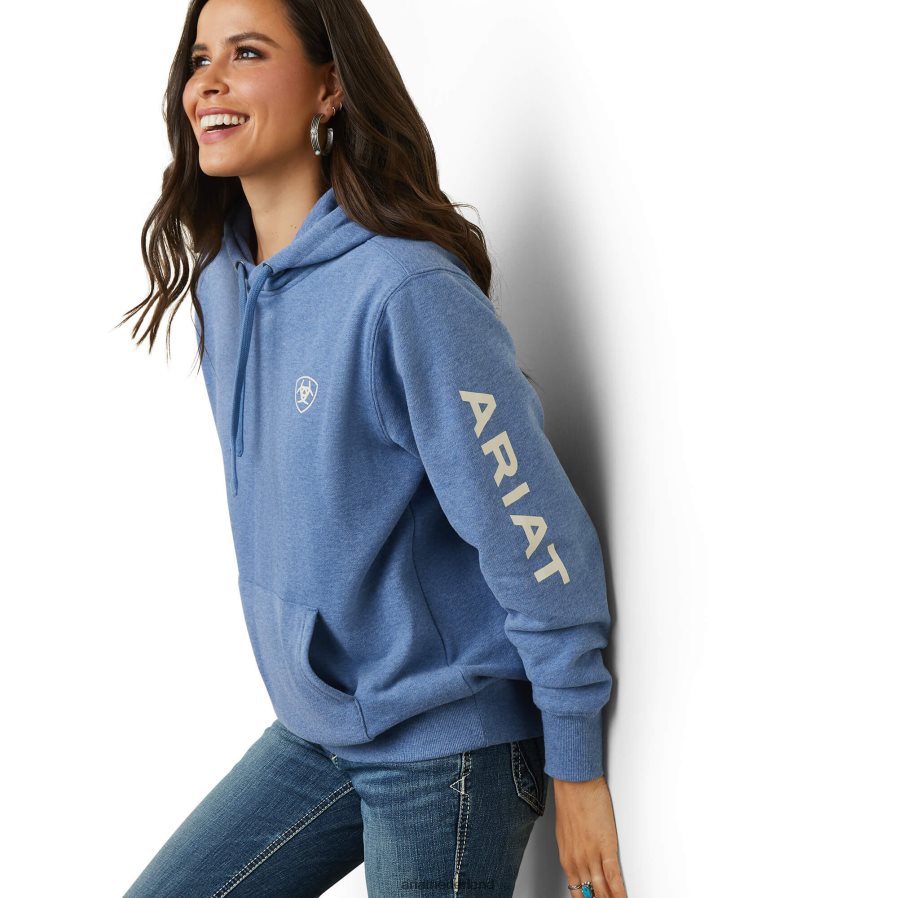 blauwe heide logo-hoodie Ariat vrouwen topjes PJ26LN3459
