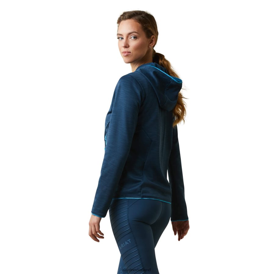 diepe aardolie byron hoodie met volledige ritssluiting Ariat vrouwen topjes PJ26LN3373