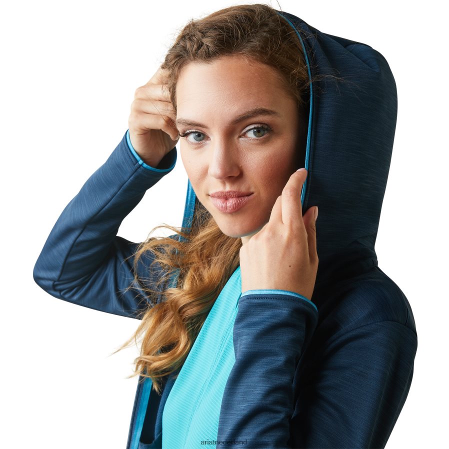 diepe aardolie byron hoodie met volledige ritssluiting Ariat vrouwen topjes PJ26LN3373