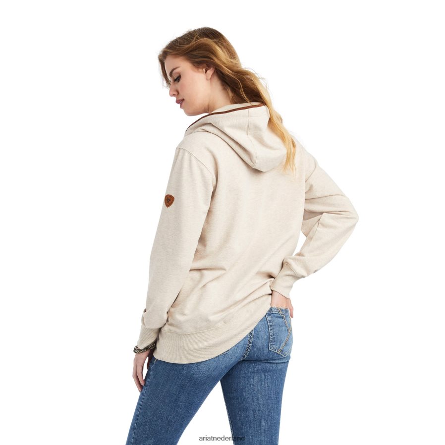 havermout heide echte verhoogde hoodie Ariat vrouwen topjes PJ26LN3391