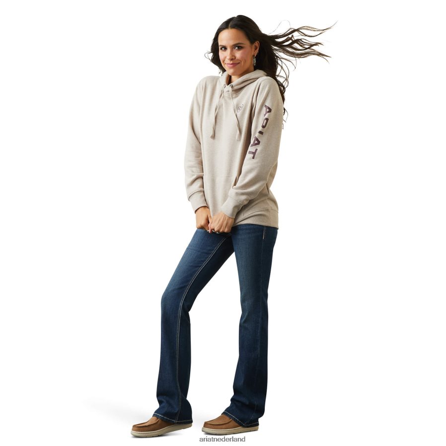 havermout heide logo-hoodie Ariat vrouwen topjes PJ26LN3457