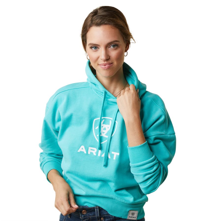 heidezwembad blauw gewoon een capuchon Ariat vrouwen topjes PJ26LN3368