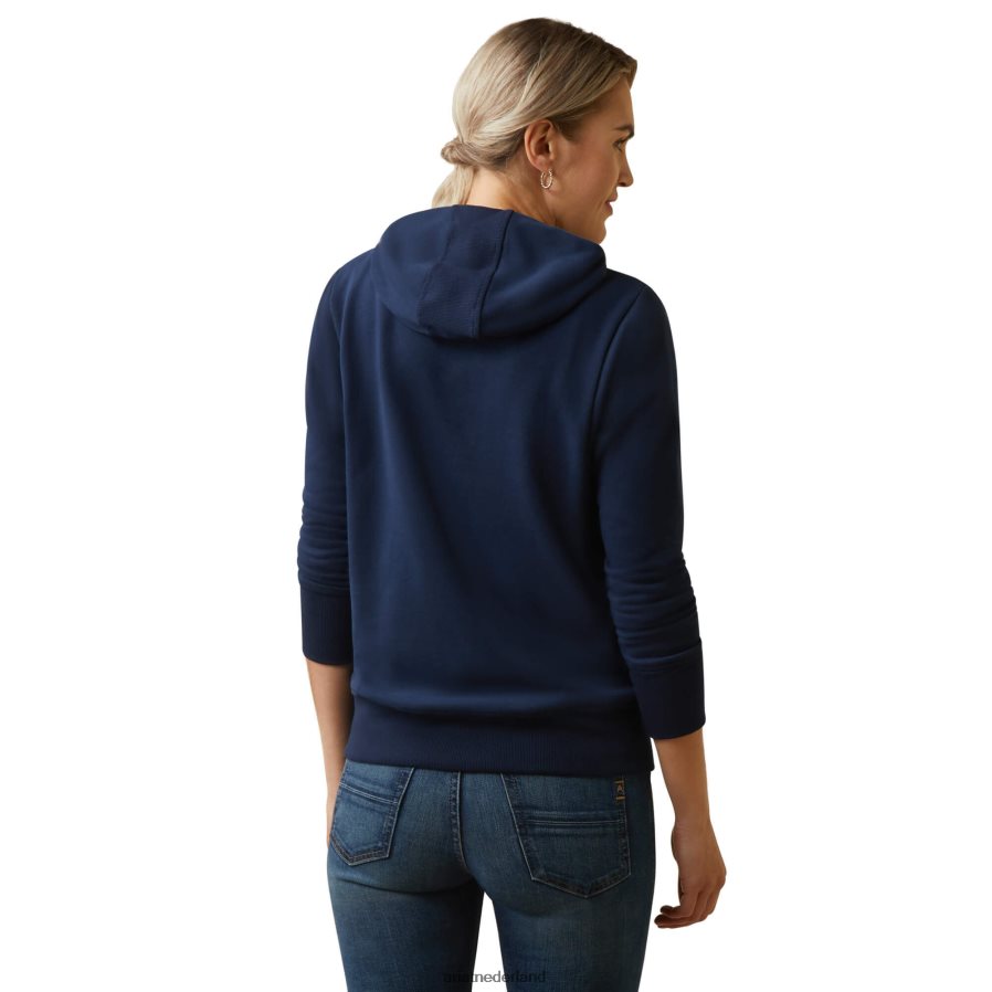 marine/rood 3D-logo 2.0-hoodie Ariat vrouwen topjes PJ26LN3375