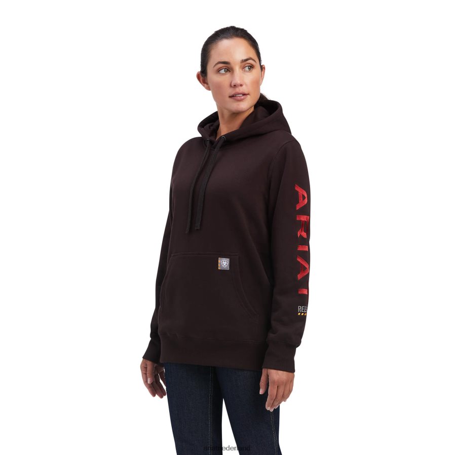 mol/gebakken appel grafische hoodie met wapening Ariat vrouwen topjes PJ26LN3421