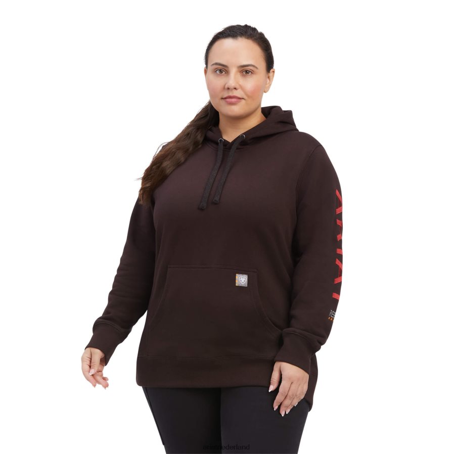 mol/gebakken appel grafische hoodie met wapening Ariat vrouwen topjes PJ26LN3421