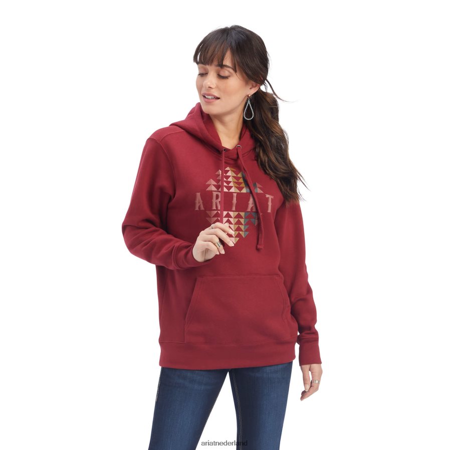 rood rood echte berentand hoodie Ariat vrouwen topjes PJ26LN3410