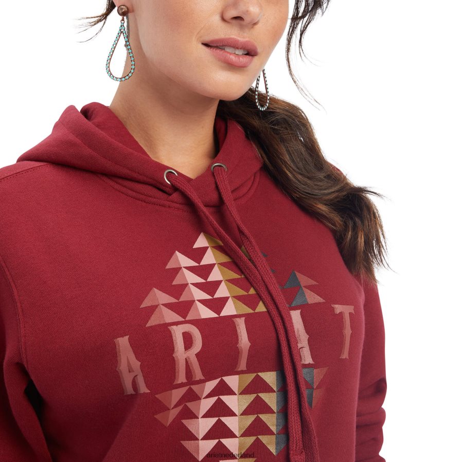 rood rood echte berentand hoodie Ariat vrouwen topjes PJ26LN3410