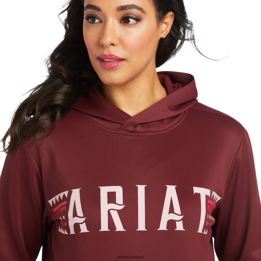 windsor wijn Logo Tek-hoodie Ariat vrouwen topjes PJ26LN3446