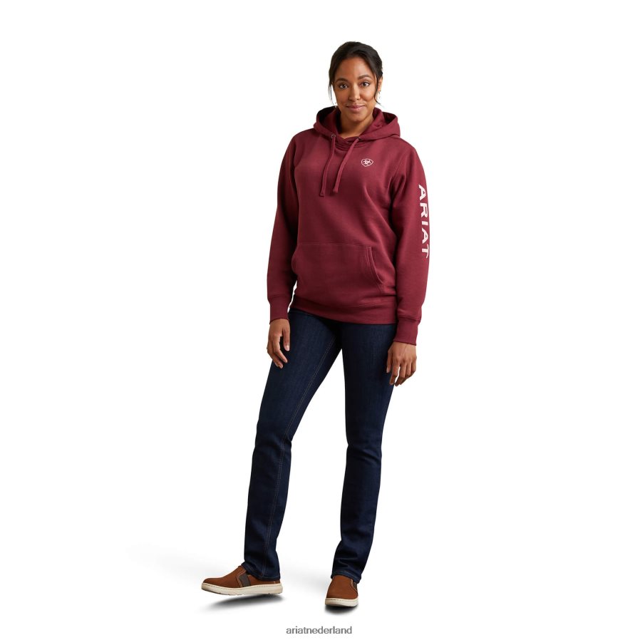 zinfandel logo-hoodie Ariat vrouwen topjes PJ26LN3461