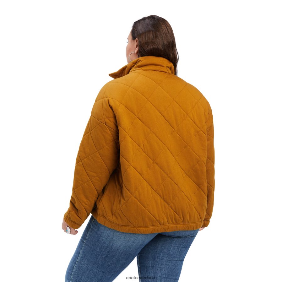 brons bruin gewatteerd jasje Ariat vrouwen topjes PJ26LN3608