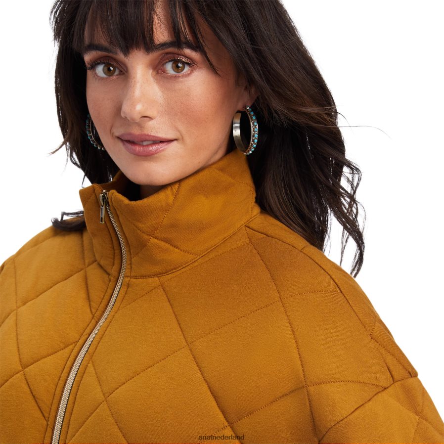 brons bruin gewatteerd jasje Ariat vrouwen topjes PJ26LN3608