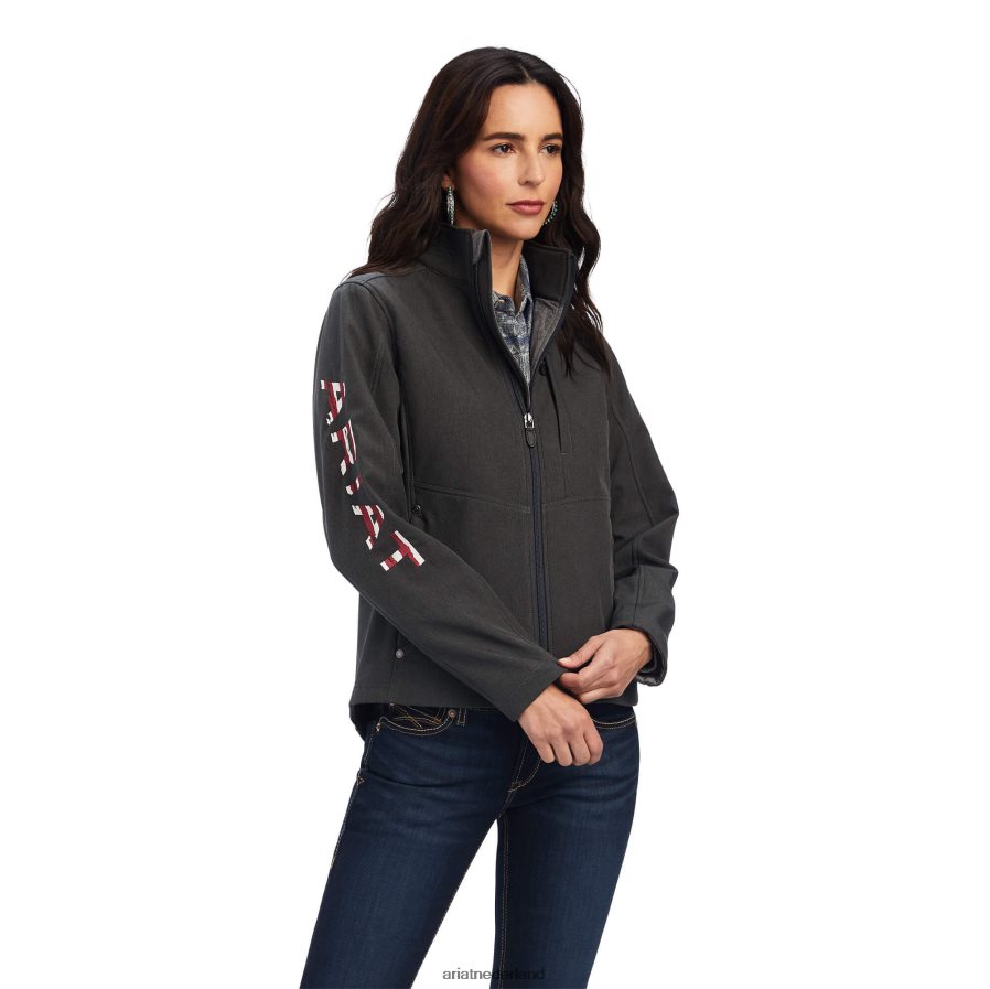 heide houtskool teampatriot softshelljack Ariat vrouwen topjes PJ26LN3485