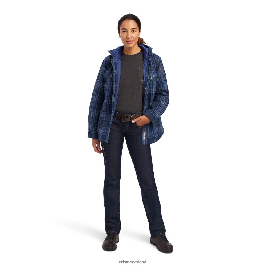 marine rebar flanellen overhemdjack Ariat vrouwen topjes PJ26LN3426