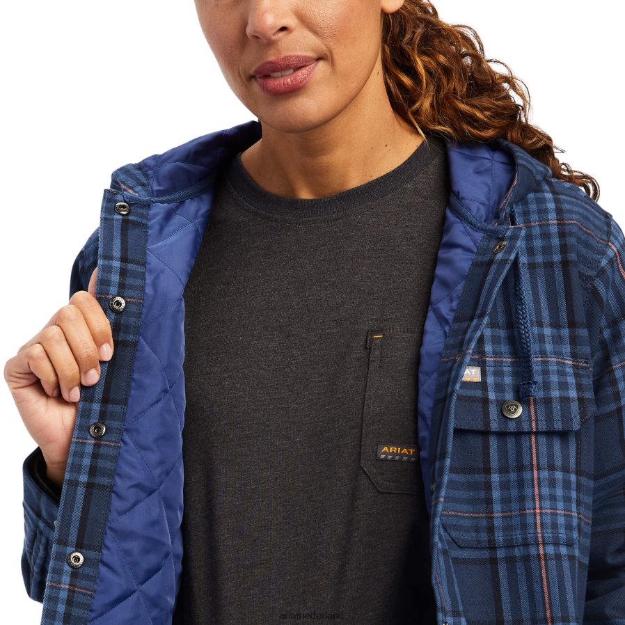 marine rebar flanellen overhemdjack Ariat vrouwen topjes PJ26LN3426