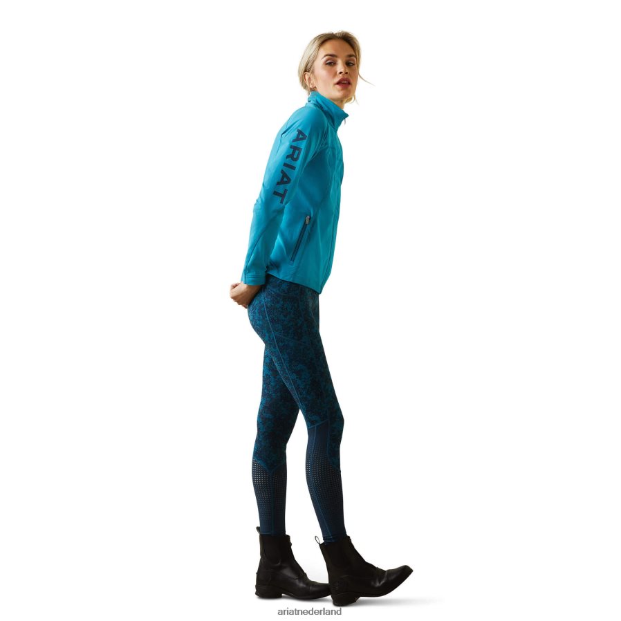 mozaïek blauw soepel softshelljack Ariat vrouwen topjes PJ26LN3539