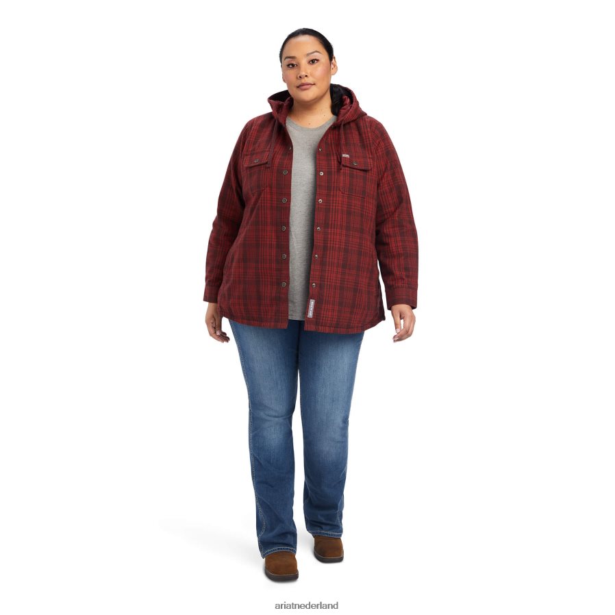 palissander rebar flanellen overhemdjack Ariat vrouwen topjes PJ26LN3425