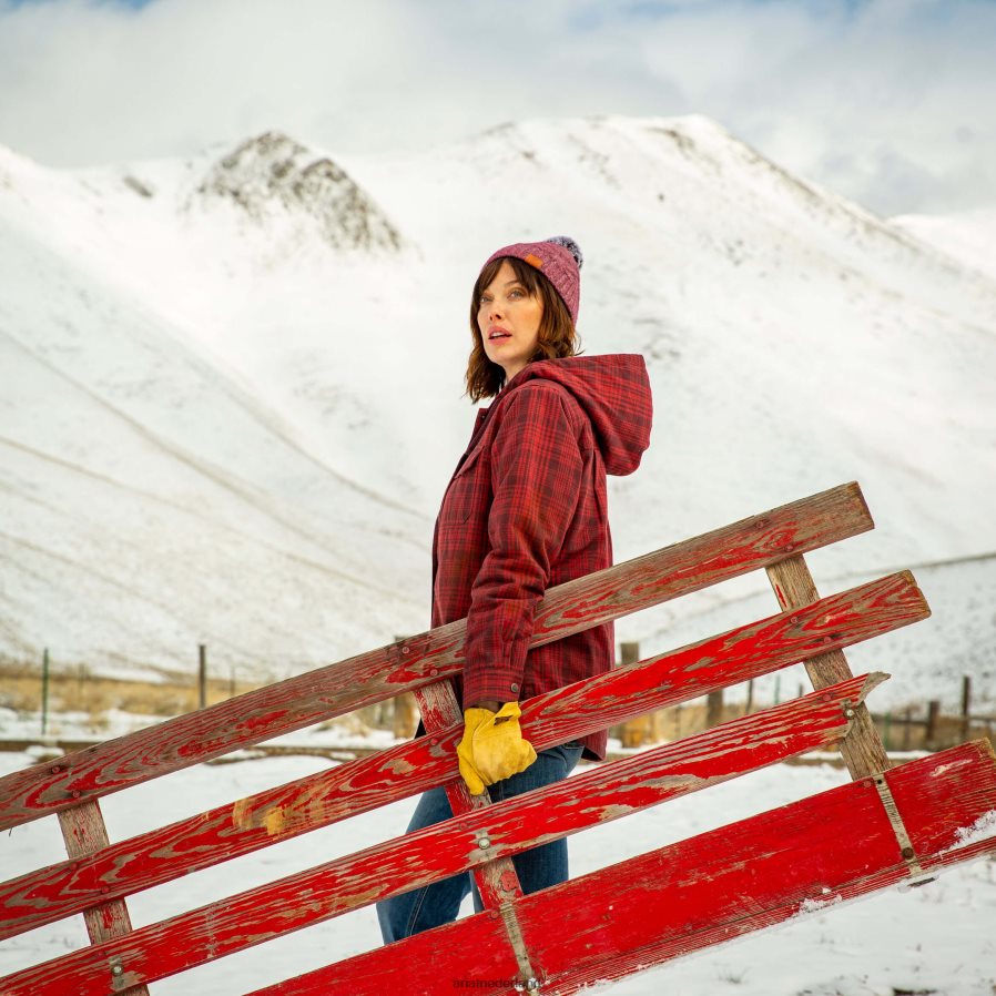 palissander rebar flanellen overhemdjack Ariat vrouwen topjes PJ26LN3425