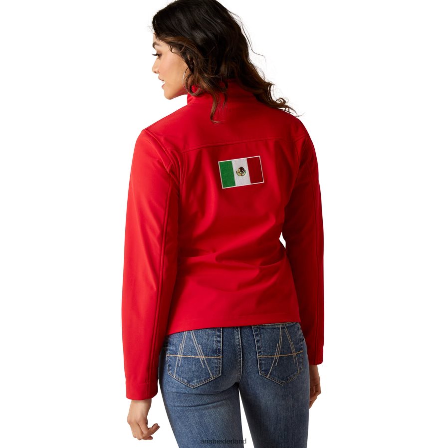 rood Klassiek team softshell Mexico-jack Ariat vrouwen topjes PJ26LN3489