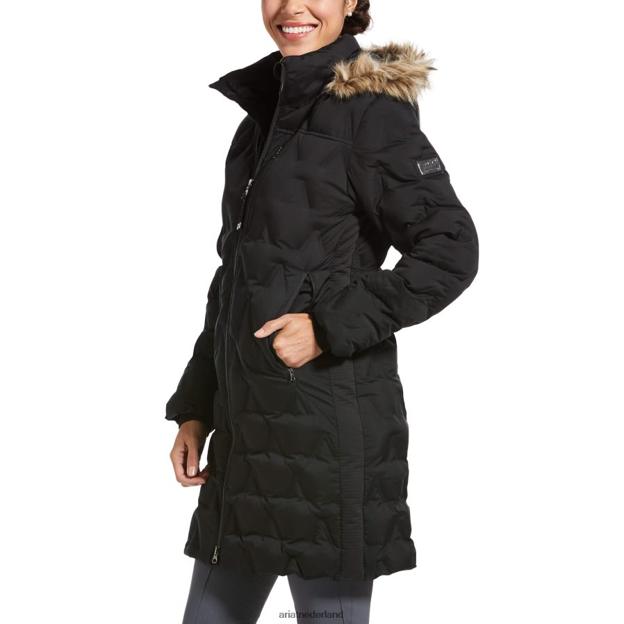 zwart Barrow geïsoleerde donsjas Ariat vrouwen topjes PJ26LN3691