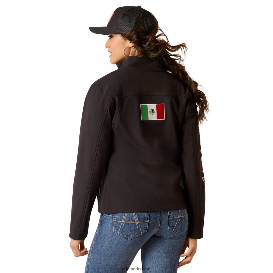 zwart Klassiek team softshell Mexico-jack Ariat vrouwen topjes PJ26LN3471