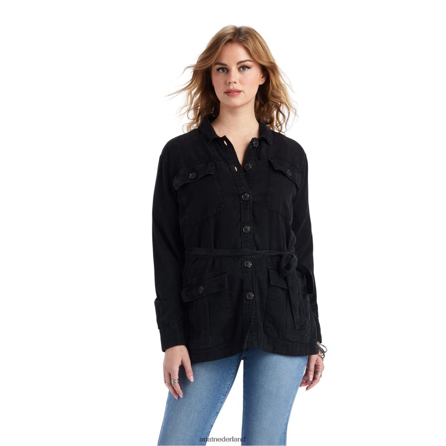 zwart Safari-shirtjasje Ariat vrouwen topjes PJ26LN3645