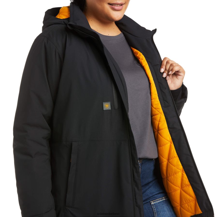 zwart rebar stormfighter 2.0 waterdichte jas Ariat vrouwen topjes PJ26LN3550