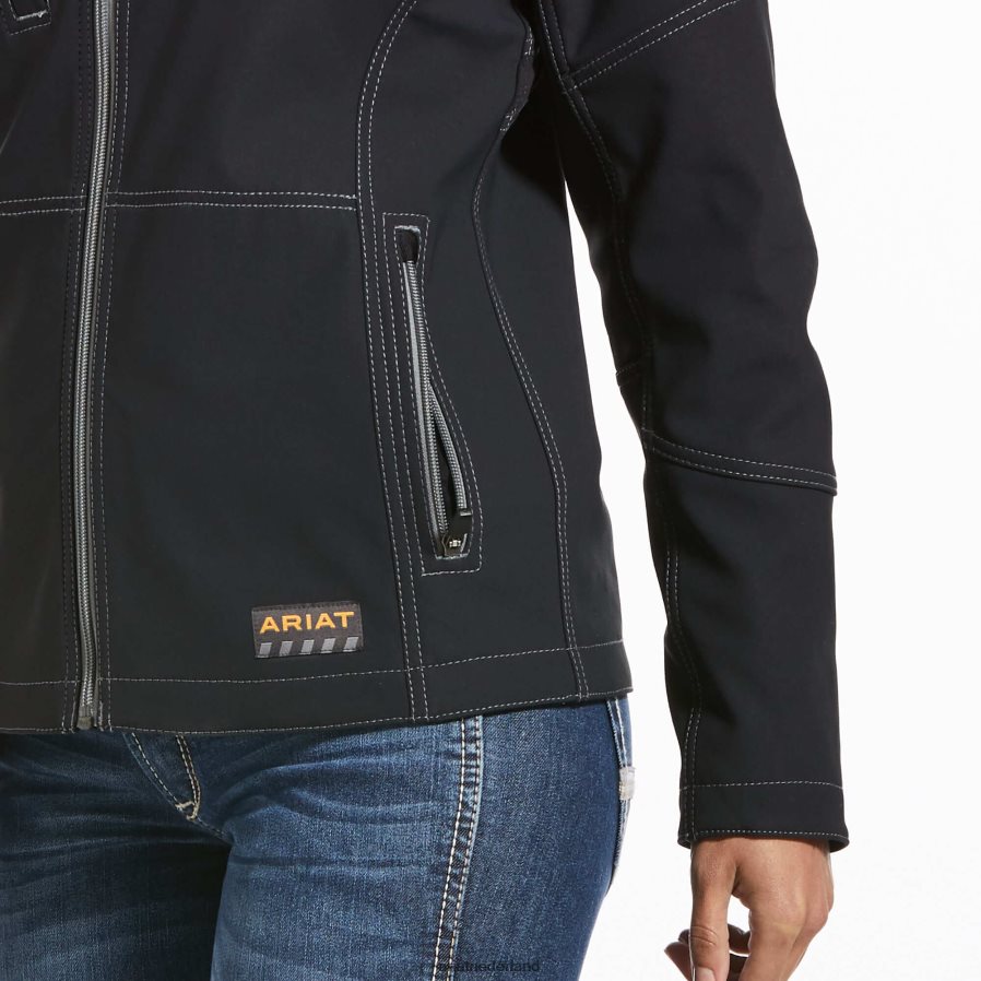 zwart softshelljack van stretchcanvas Ariat vrouwen topjes PJ26LN3587