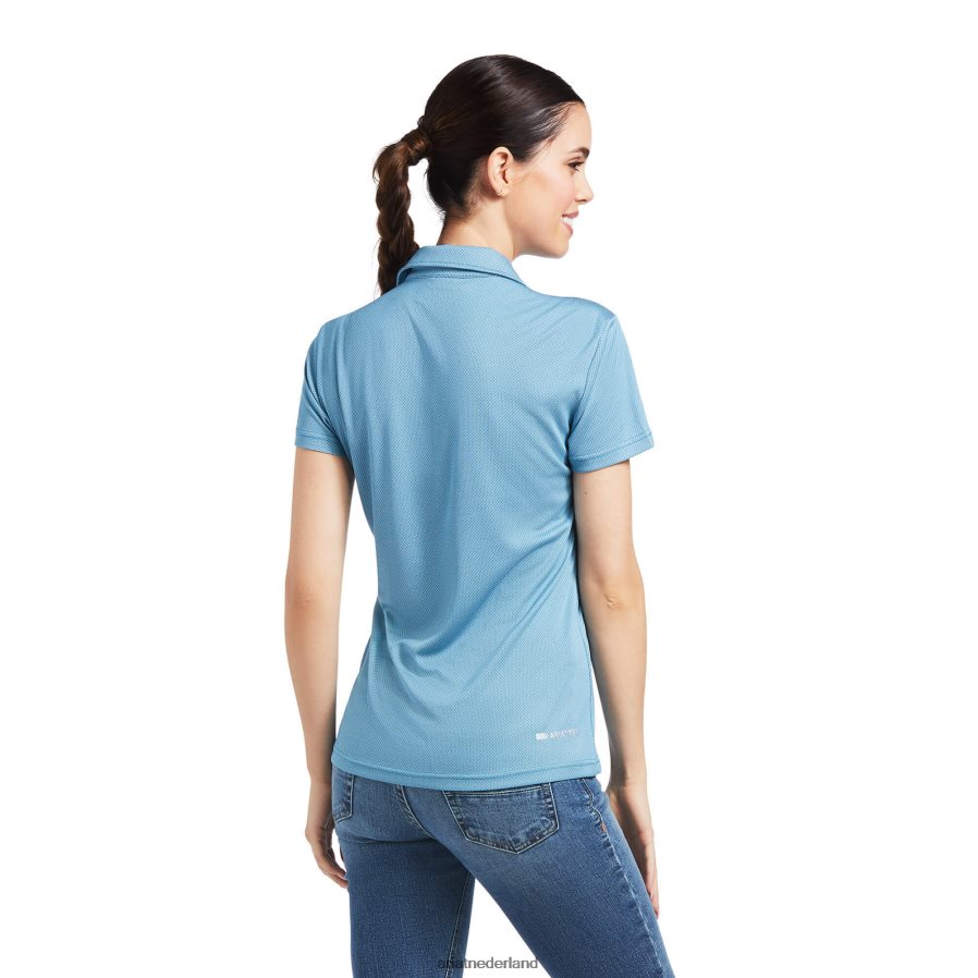 Saksisch blauw talentpolo Ariat vrouwen topjes PJ26LN3112