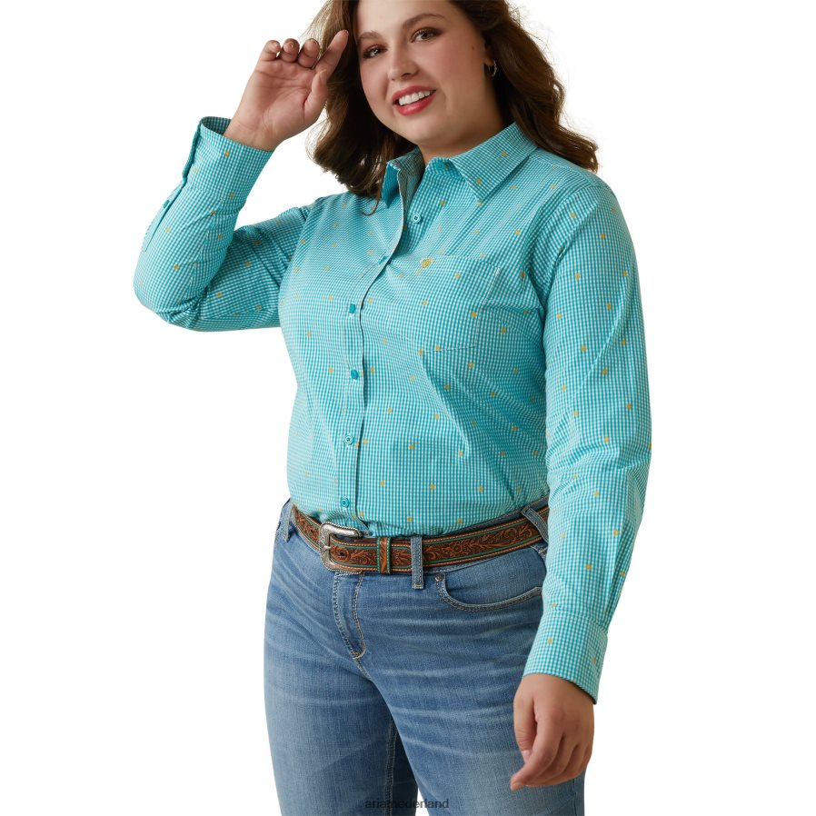 Susanna controleren kreukbestendig kirby stretchshirt Ariat vrouwen topjes PJ26LN2800