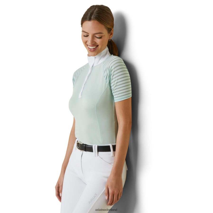 aqua-schuim aptos vent wedstrijdshirt Ariat vrouwen topjes PJ26LN3699