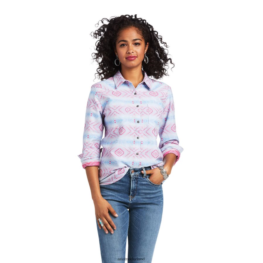 arroyo jcd echt Billie Jean-shirt Ariat vrouwen topjes PJ26LN3196