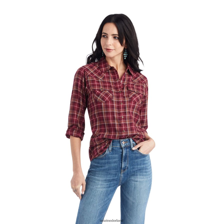baanbrekende plaid echt trailblaze-shirt Ariat vrouwen topjes PJ26LN2845