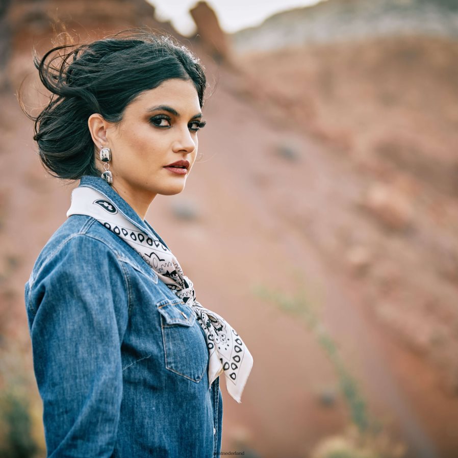 blauw licht Farriday denim overhemd Ariat vrouwen topjes PJ26LN3010