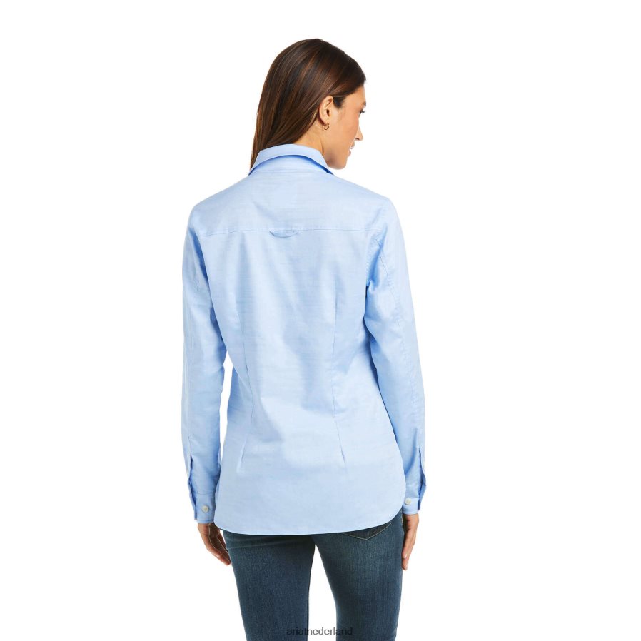 chambray blauw Loyola popover-shirt Ariat vrouwen topjes PJ26LN3273
