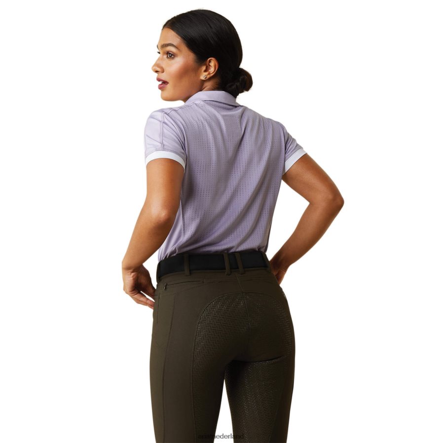 erfstuk lila bandera polo met 1/4 rits Ariat vrouwen topjes PJ26LN3138
