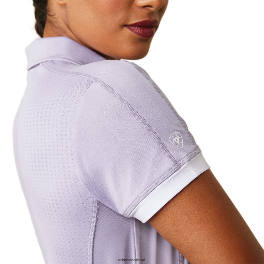 erfstuk lila bandera polo met 1/4 rits Ariat vrouwen topjes PJ26LN3138