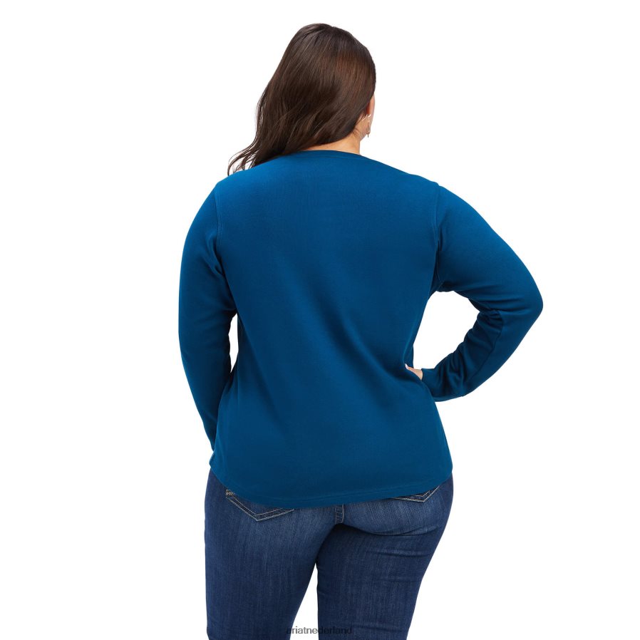 hydra echt henley-shirt Ariat vrouwen topjes PJ26LN2955